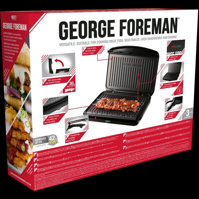 Grătar electric George Foreman Fit Grill Large 25820-56 - imagine 2