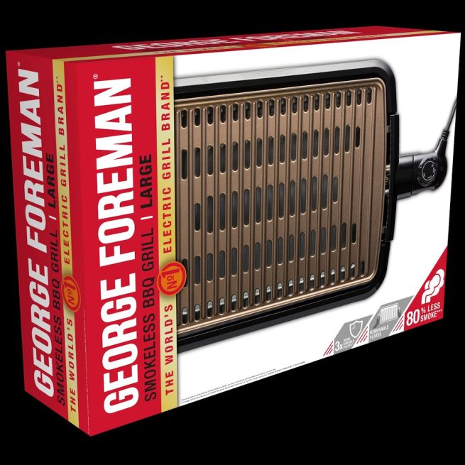 Grătar electric George Foreman Smokeless BBQ 25850-56 - imagine 5
