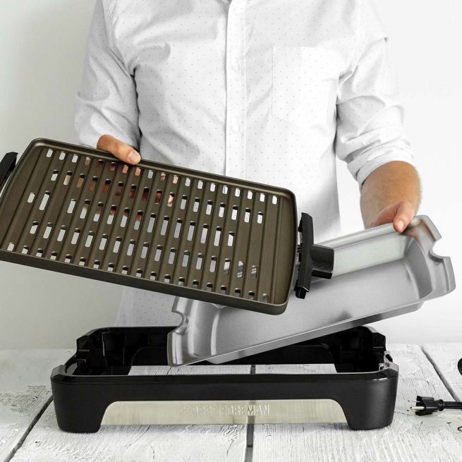 Grătar electric George Foreman Smokeless BBQ 25850-56 - imagine 3